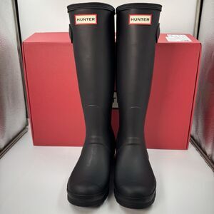Hunter Original Tour Tall Boot, Black Winter, Rain Boot, Women’s Size 7 New
